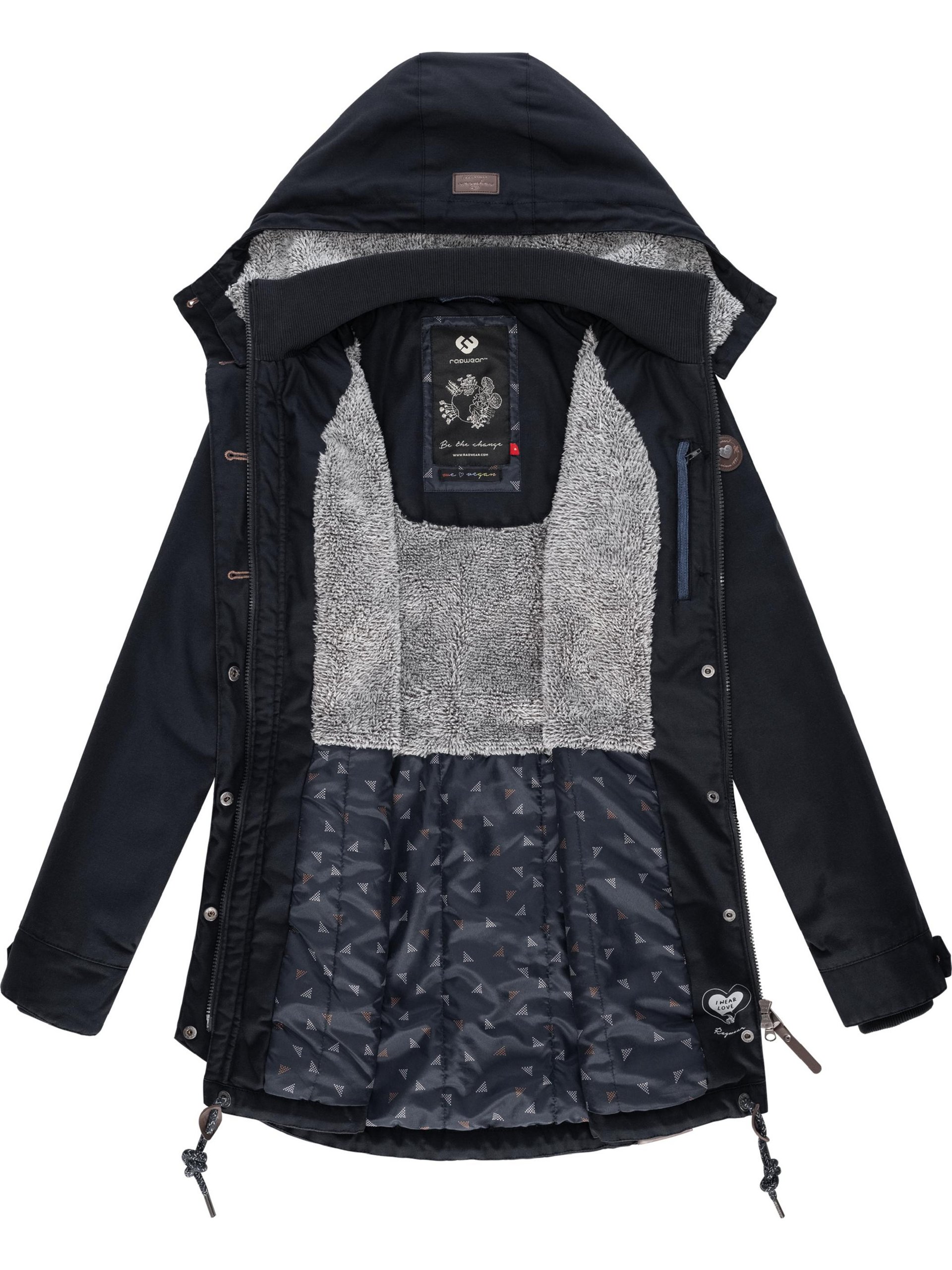 Label Winterjacke Ragwear online Black kaufen Damen - Jane