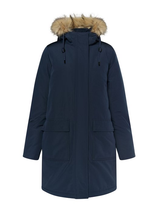 Fur Parka Marine Damen Parka Coats Dreimaster Parka Damen Marine