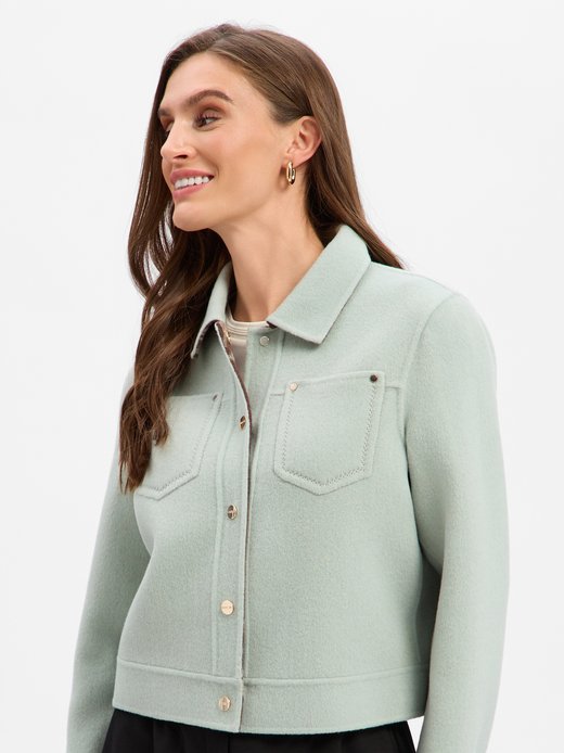 Damen Woll-Wendejacke