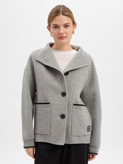 Damen Wolljacke mit Kamel- und Seidenanteil
