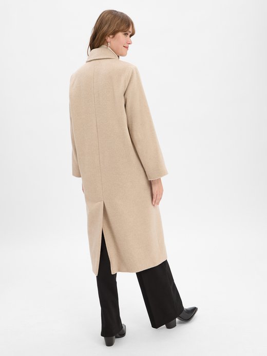 Damen Wollmantel mit Alpaka- und Mohair-Anteil - Zufolo