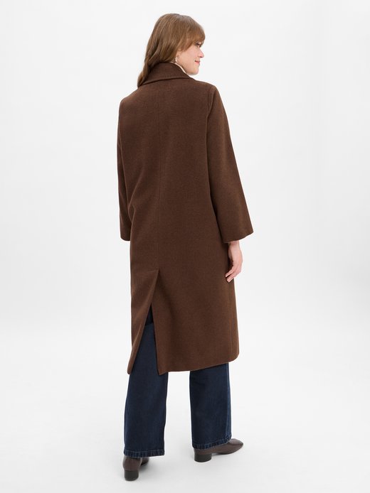 Damen Wollmantel mit Alpaka- und Mohair-Anteil - Zufolo