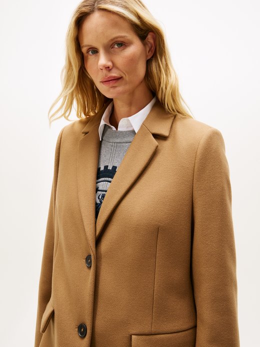 Damen Wollmantel mit Cashmere-Anteil