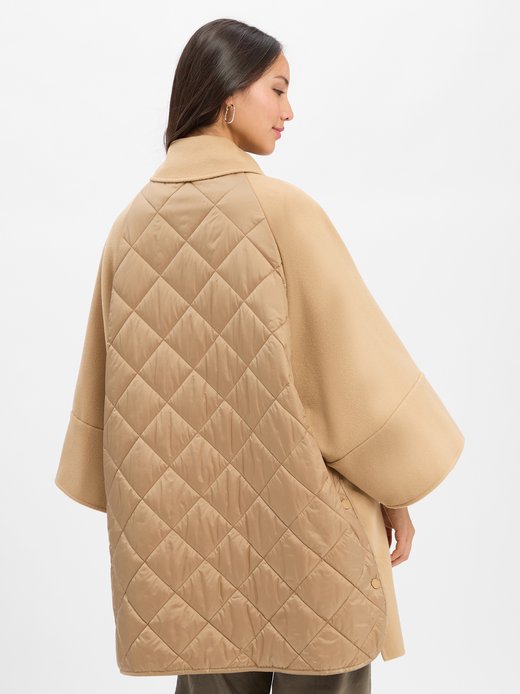 Damen Wollmantel mit Kamel- und Seiden-Anteil - Rufo