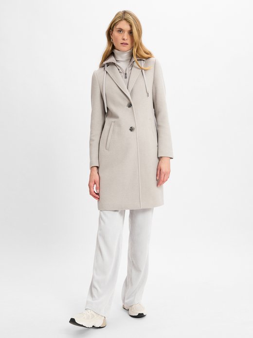 Damen Wollmantel mit Woll-Anteil