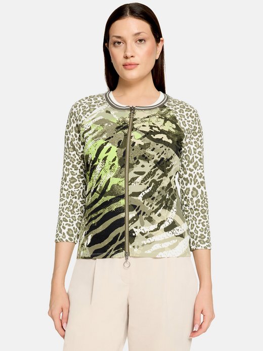 Damen Zip-Langarmshirt