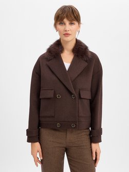 Damen Übergangsjacke mit Wollanteil