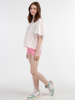 Damen bluse mit spitze