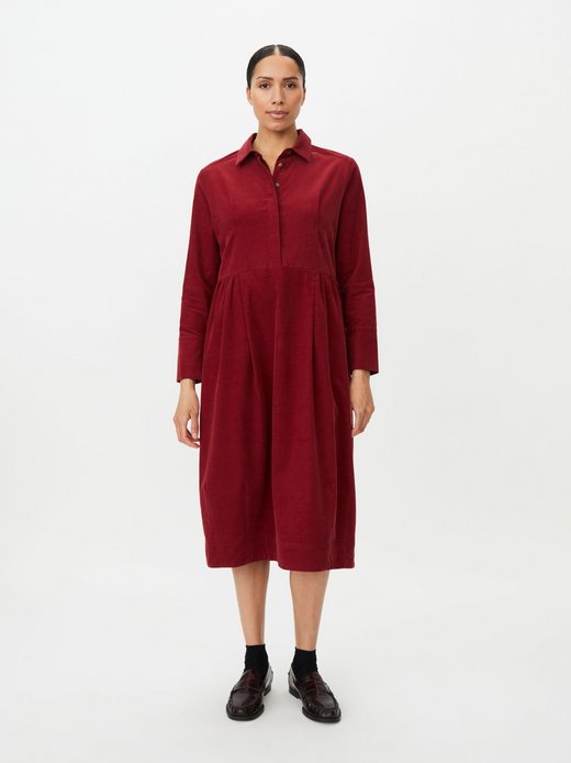 Damen knielanges Blusenkleid