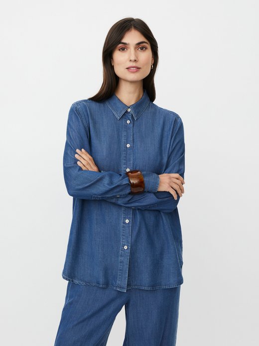 Damen langärmeliges Businesshemd