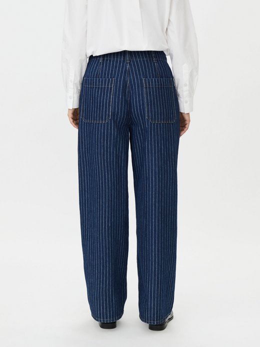 Damen lange Loose-Fit-Jeans