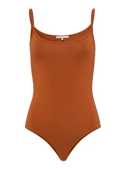 Artikelbild Damen Ärmelloser Body von Les Lunes in braun uni