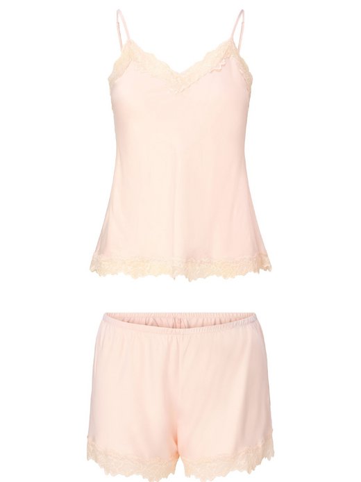 Damen satin top & short DAILY