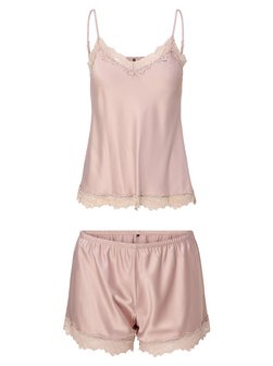 Damen satin top & short DAILY
