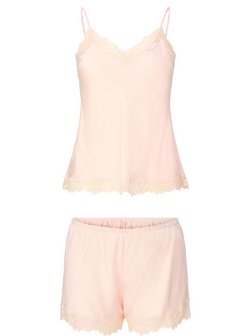 Damen satin top & short DAILY