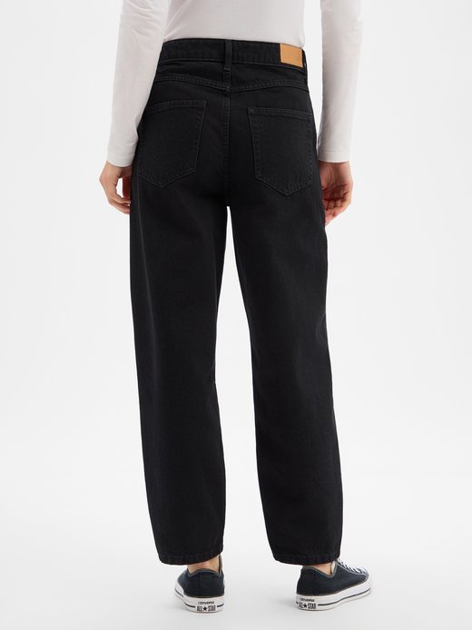 Damsie dżinsy typu barrel – Stine Cropped