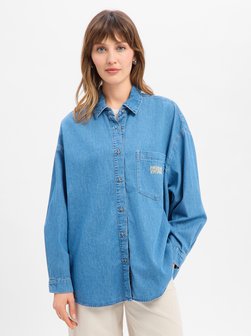 Damska bluzka jeansowa - Izeway