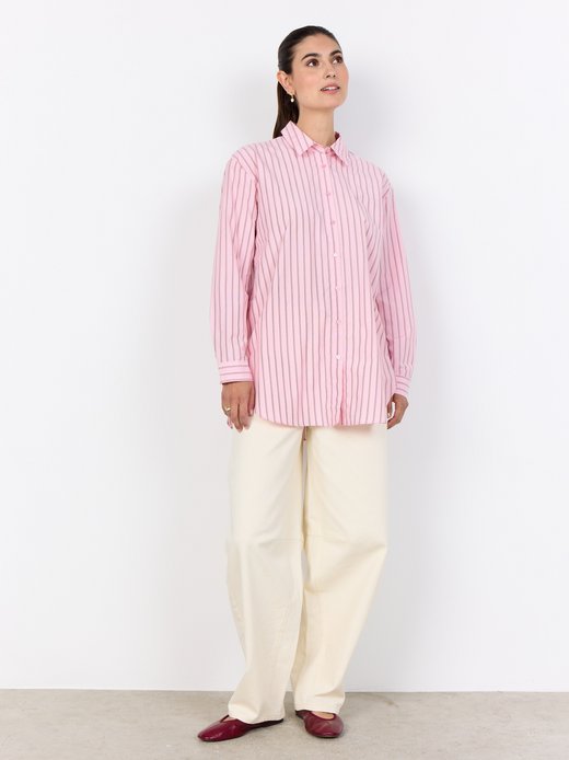 Damska bluzka koszulowa - SC-Bardot