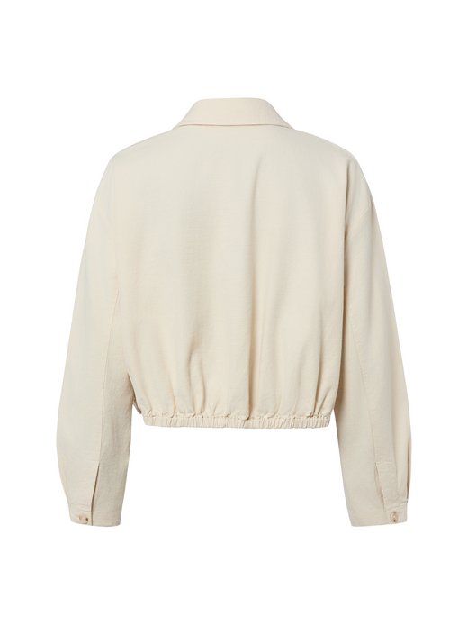 Damska bluzka koszulowa z zawartością lnu - Formente