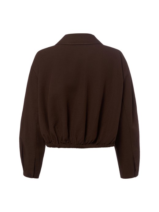 Damska bluzka koszulowa z zawartością lnu - Formente