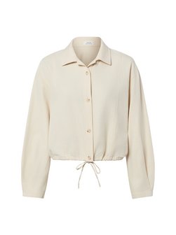 Damska bluzka koszulowa z zawartością lnu - Formente