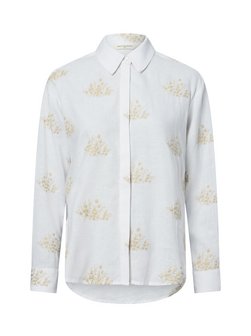 Damska bluzka koszulowa z zawartością lnu - MSCHRyan Conella