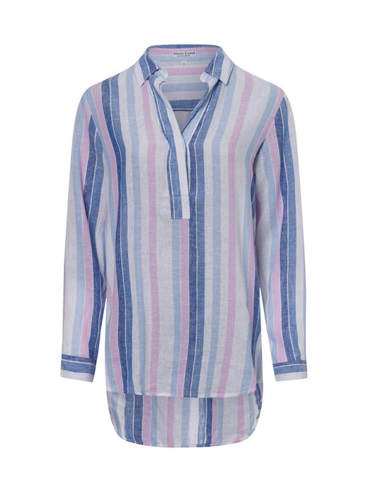 Damska bluzka tunika z zawartością lnu