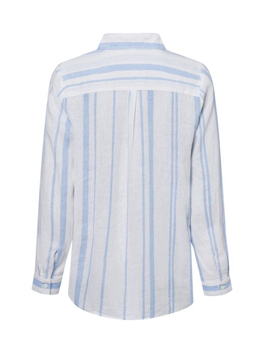 Damska bluzka tunika z zawartością lnu