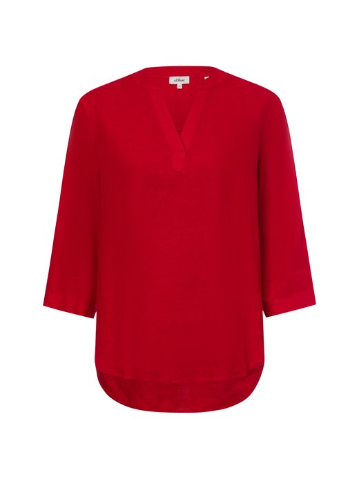 Damska bluzka tunika z zawartością lnu