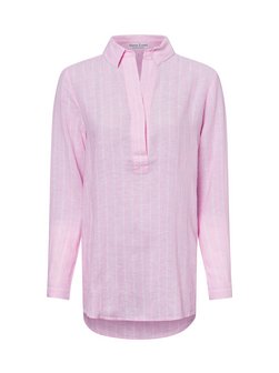 Damska bluzka tunika z zawartością lnu