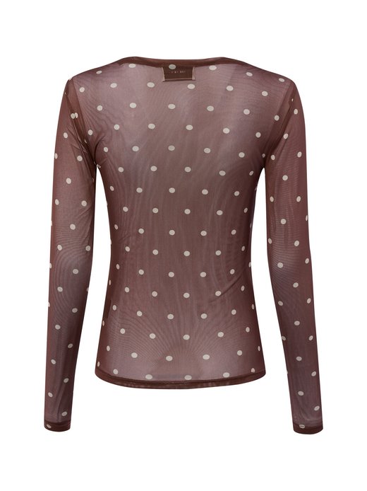 Damska bluzka z długim rękawem - Ella Dot Blouse