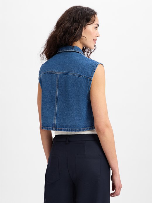 Damska kamizelka jeansowa - NMRobie