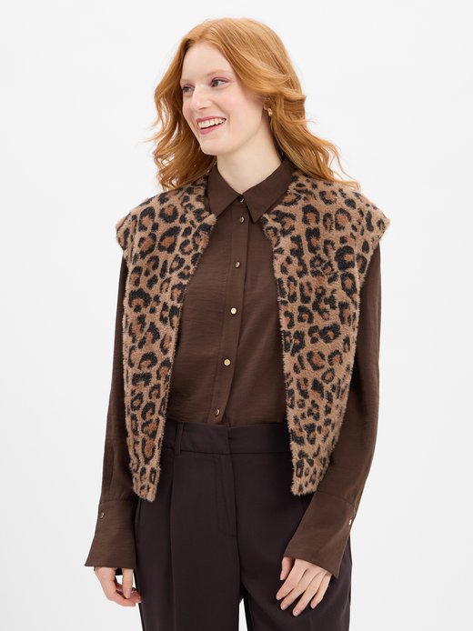 Damska kamizelka z dzianiny - Elona