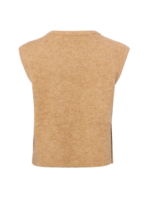 Damska kamizelka z dzianiny z wełną