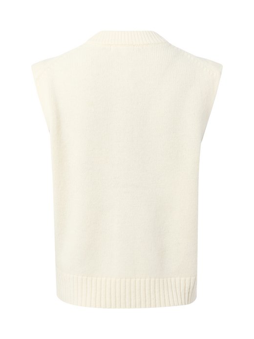 Damska kamizelka z dzianiny z wełny merynosów