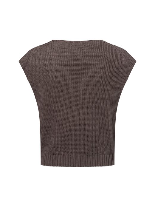 Damska kamizelka z dzianiny