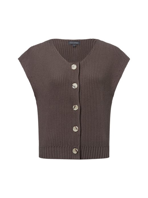 Damska kamizelka z dzianiny