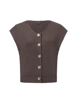 Damska kamizelka z dzianiny