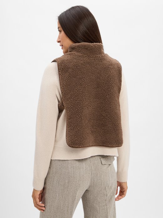 Damska kamizelka z pluszowego futra - Atuba