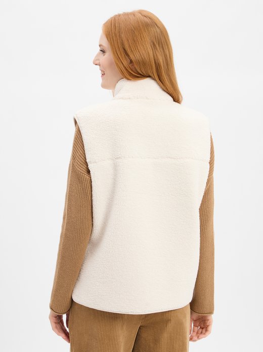 Damska kamizelka z pluszowym futerkiem