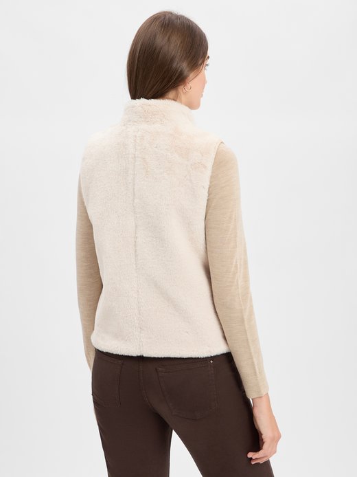 Damska kamizelka ze sztucznego futra