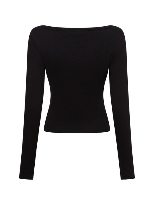 Damska koszulka z długim rękawem - Ease Ribbed Long Sleeve