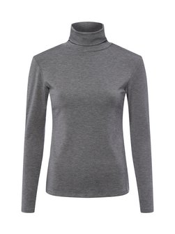 Damska koszulka z długim rękawem z golfem