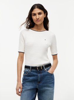Damska koszulka z dzianiny