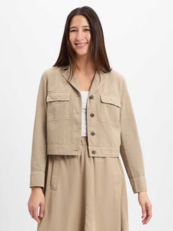 Damska kurtka przejściowa z zawartością lnu