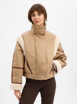 Damska kurtka ze sztucznego futra - Cheerlea