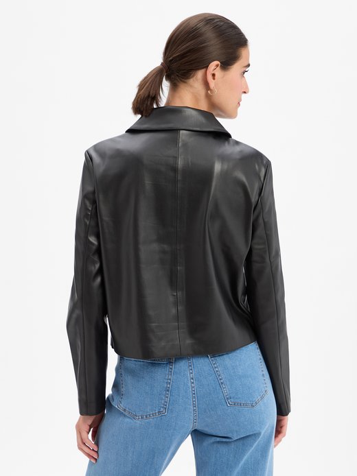 Damska kurtka ze sztucznej skóry - Neather