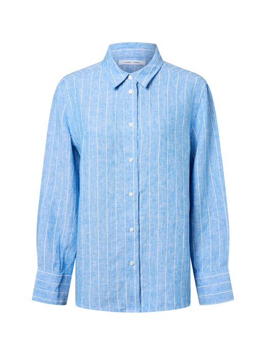 Damska lniana bluzka koszulowa - Sanot