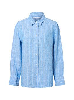 Damska lniana bluzka koszulowa - Sanot