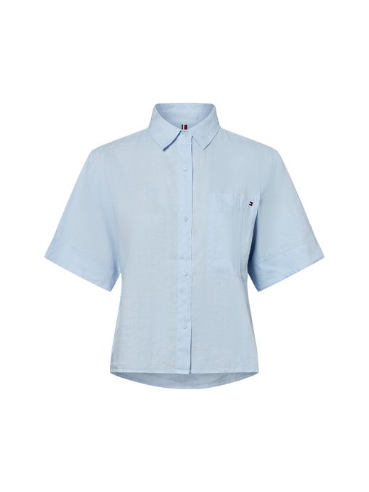 Damska lniana bluzka koszulowa